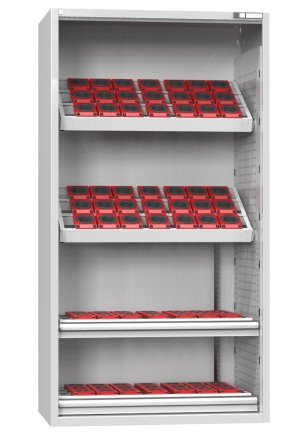 Skriňa pre NC nástroje s krídlovými dverami s výbavou