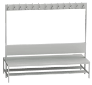 Šatňová lavica LAV 20V2 - šírka 2000 mm