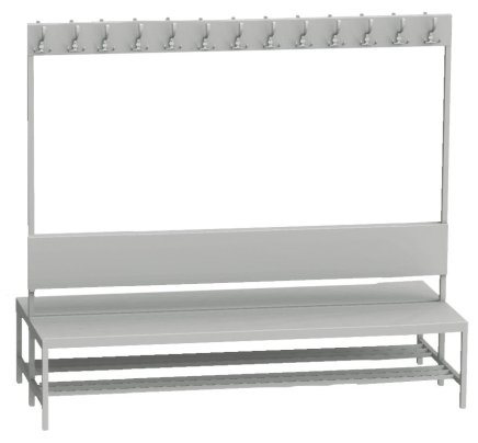 Šatňová lavica LAV 20V2 - šírka 2000 mm