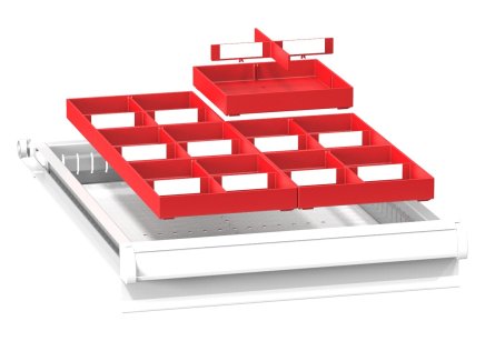 Plastové delenie zásuviek ZL 19 x 27D