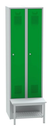 Šatníková skriňa s predsadenou lavicou s roštom SALP32_B - 4