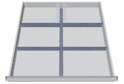 Kovové delenie zásuviek 146-144A