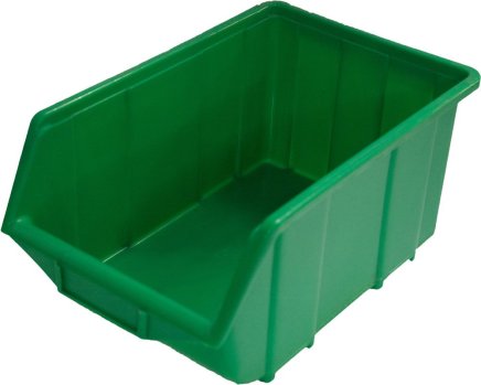 Plastový zásobník Ecobox large - farba zelená