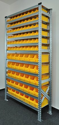 Regál s plastovými boxy 877851009 (7 modelov) - 2