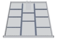 Kovové delenie zásuviek 139BLH150A