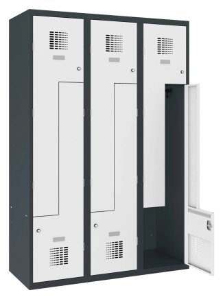 Šatňová skriňa kovová Sul 43 W šírka 1200 mm
