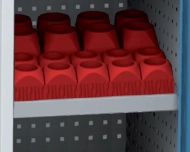 Sklopená polica pre NC držiaky NCS POL 02