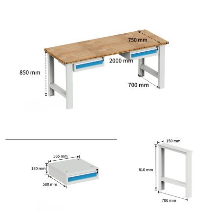 Dielenský pracovný stôl EN_2021 - 2