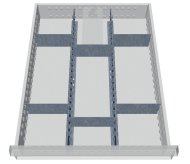 Kovové delenie zásuviek 113A