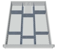 Kovové delenie zásuviek 113A