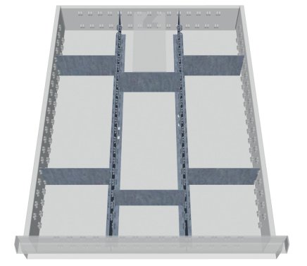 Kovové delenie zásuviek 113A