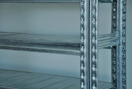 Bezskrutkový policový regál 1972 x 1124 x 410 mm - 1