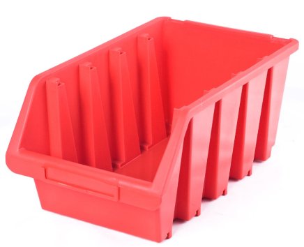Plastový zásobník Ergobox 4 - farba červená