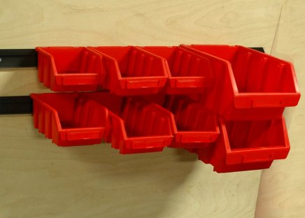 Plastový zásobník Ergobox 4 - farba červená - 3