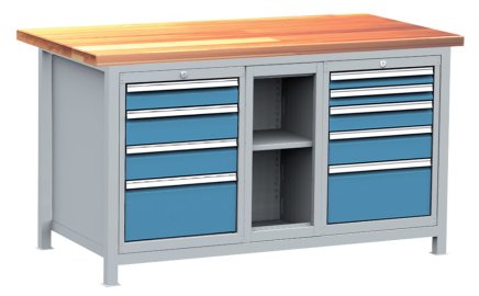 Dielenský stôl s kontajnermi, set DPJ 104