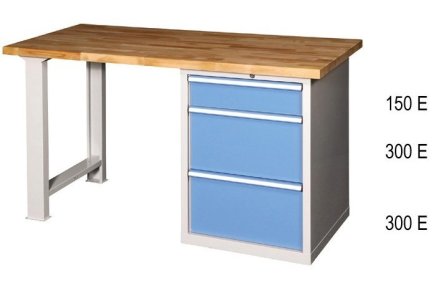 Dielenské stoly série E, šírka 2500, hĺbka 700 alebo 800, výška 880 alebo 890 mm (6 modelov) - 2
