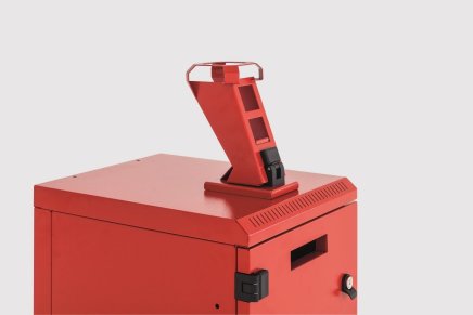 Výklopný držiak prilby RAL 3000 - 2