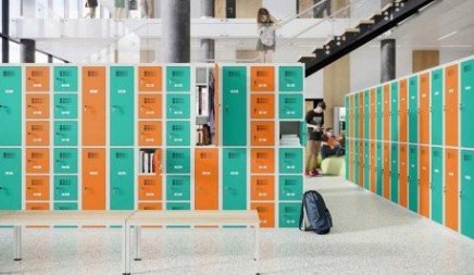 Šatníková skriňa kovová so zníženou výškou MSum 422S šířka 800 mm - 2