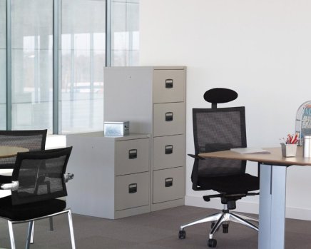 Dvojzásuvková kartotéka Bisley A4CC2H1A - set s deliacimi priečkami - 4