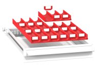 Plastové delenie zásuviek ZL 19 x 27D