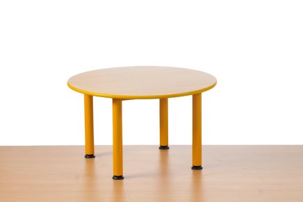 Predškolský stôl Domino guľatý - nastaviteľný