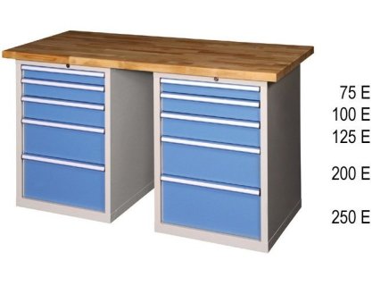 Dielenské stoly série O, šírka 2000, hĺbka 700 alebo 800, výška 880 alebo 890 mm (6 modelov) - 2