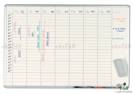 Plánovacia tabuľa PK K 70x100 týden