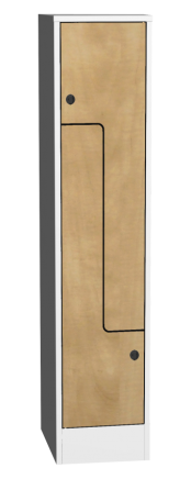 Šatníková skrinka s lamino dverami typ SZS 41AL - 2