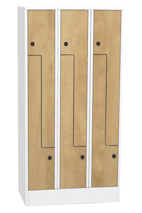 Šatníková skrinka s lamino dverami typ SZS 33AL - 2