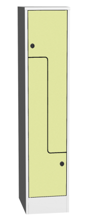 Šatníková skrinka s HPL dverami typ SZS 41AH - 3