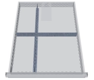 Kovové delenie zásuviek 115A