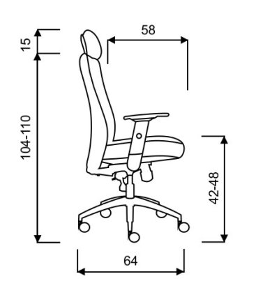Kancelárska stolička Lexa - 1