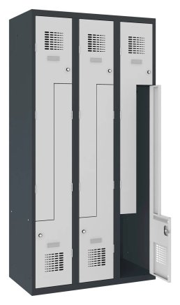 Šatňová skriňa kovová Sul 33 W šírka 900 mm - 4