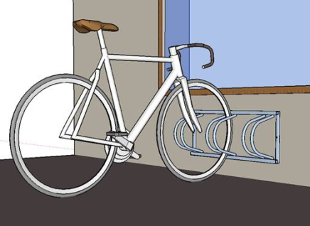 Obojstranný stojan na bicykle pre 3 státie - Light - 4