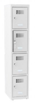 Šatníková skriňa kovová so zníženou výškou MSum 314S šírka 300 mm