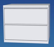 Kovová kartotéka dvojradová dvojzásuvková G2322