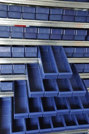 Regál s prepravkami 100 x 115 x 600 mm - 88 ks - 3