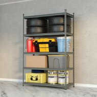 Celokovový bezskrutkový policový regál REG_12040183_G