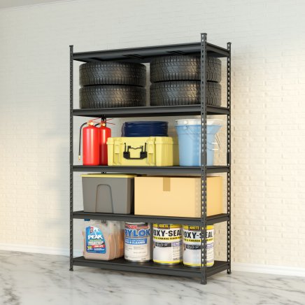 Celokovový bezskrutkový policový regál REG_12060183_B - 3