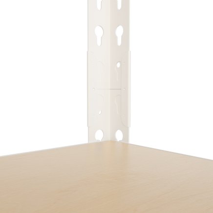 Kovový bezskrutkový policový regál REGM_8040183_W - 3