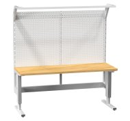 Elektricky nastaviteľný stôl s nadstavbou (2 modely)