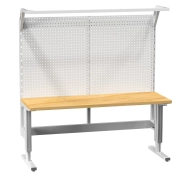 Elektricky nastaviteľný stôl s nadstavbou (2 modely)