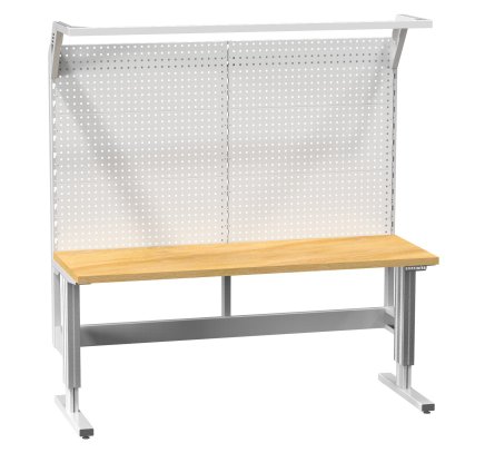 Elektricky nastaviteľný stôl s nadstavbou (2 modely)