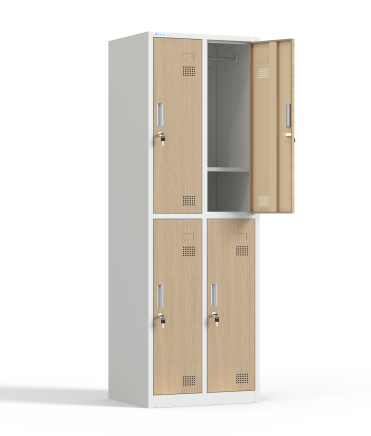 Šatníková skriňa kovová štvoroddielová s cylindrickým zámkom - 2