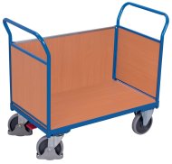 Plošinový vozík s tromi drevenými výplňami sw-700.302