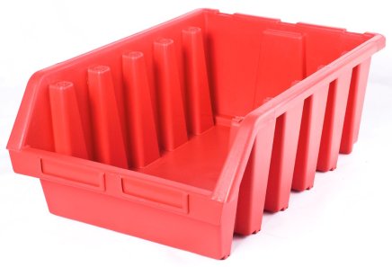 Plastový zásobník Ergobox 5 - farba červená