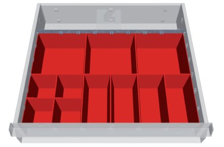 Plastová deliaca vložka 146-132A