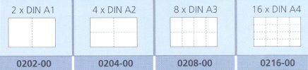 Vnútorné delenie výkresových skríň CP A0 na 2x A1 - 2