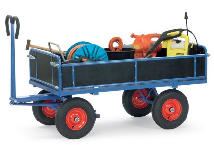 Ručný valníkový vozík s pneumatikovými kolesami 6453L, 6454L, 6455L, 6456L (4 modely) - 2