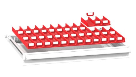 Plastové delenie zásuviek ZD 36 x 27D